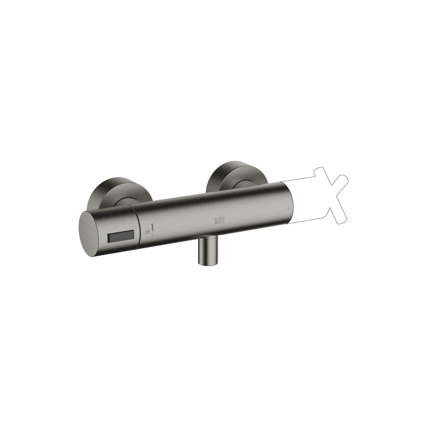 Dornbracht Tara Термостат для душа 34443979-99 темная платина матовая