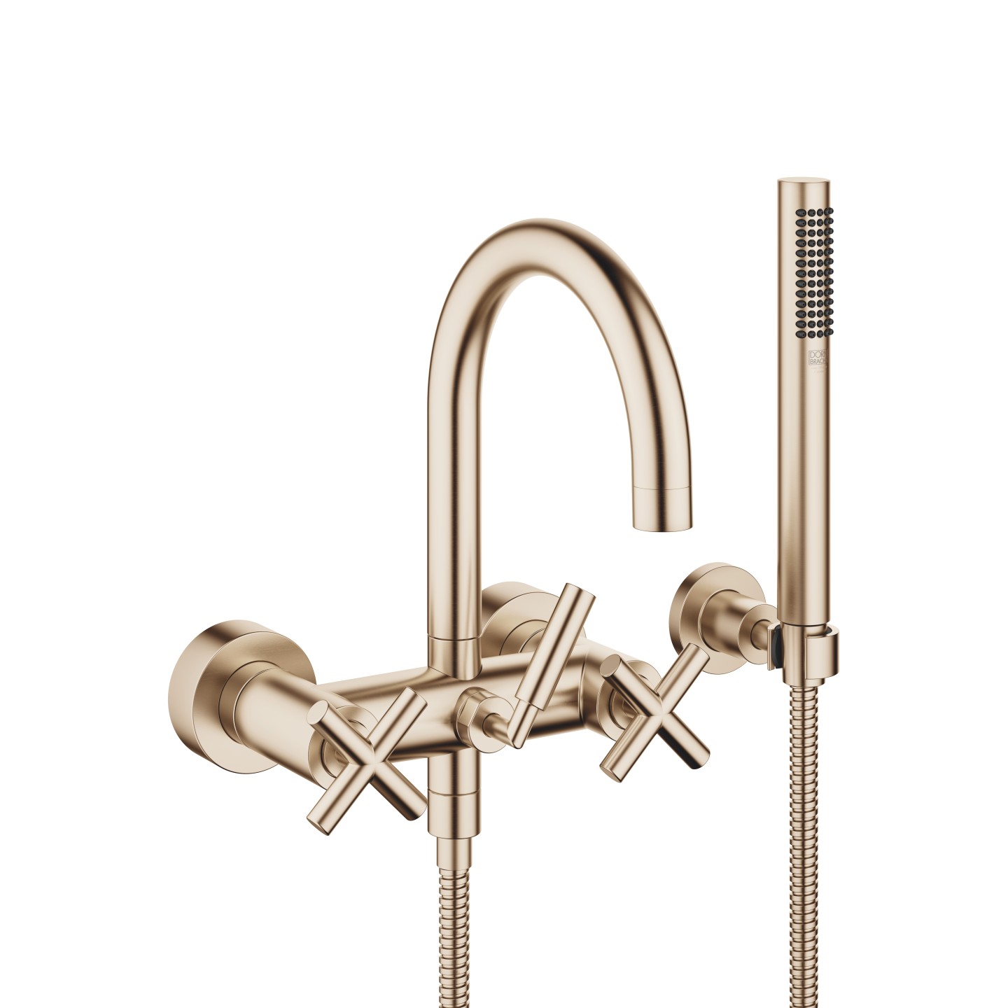 Dornbracht Tara Смеситель для ванны с гарнитуром 25133892-46 шампань сатинированный