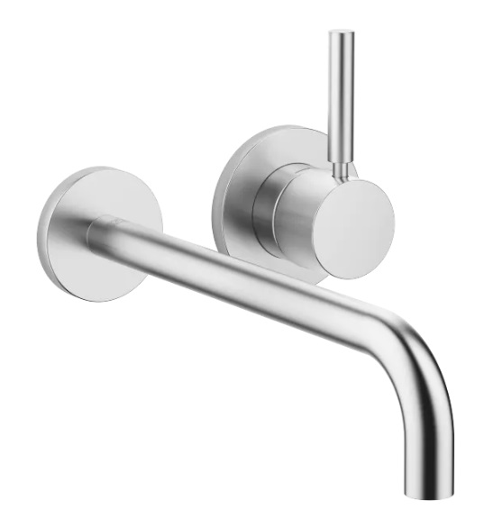 Dornbracht Meta Смеситель для умывальника настенный 36863660-93 хром сатинированный