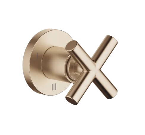Dornbracht Tara Переключатель на три положения для скрытого монтажа 36210892-46 шампань сатинированный