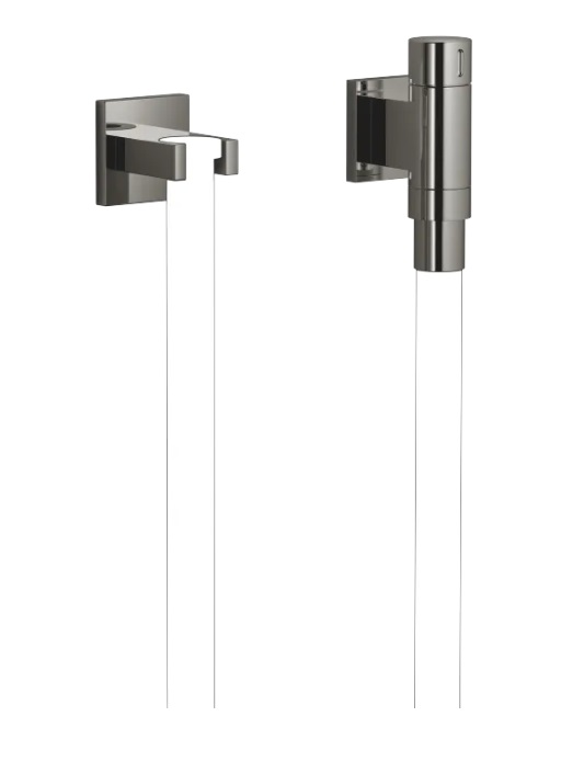 Dornbracht WaterTube Kneipp Соединительное колено настенного крепления 27841979-19 темный хром