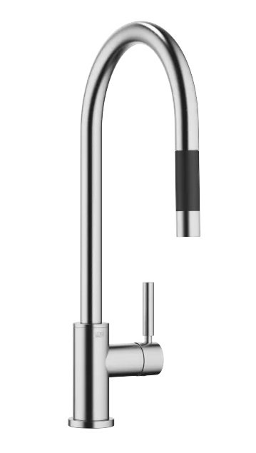 Dornbracht TARA Смеситель однорычажный Pull-down с функцией душа 33870888-93 хром сатинированный