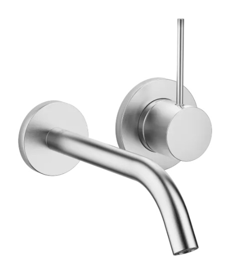 Dornbracht Meta Смеситель для умывальника настенный 36860662-93 хром сатинированный