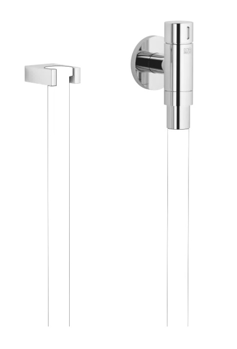 Dornbracht WaterTube Kneipp-настенное присоединительное колено с держателем для шланга с отдельной розеткой 27843979-00 хром
