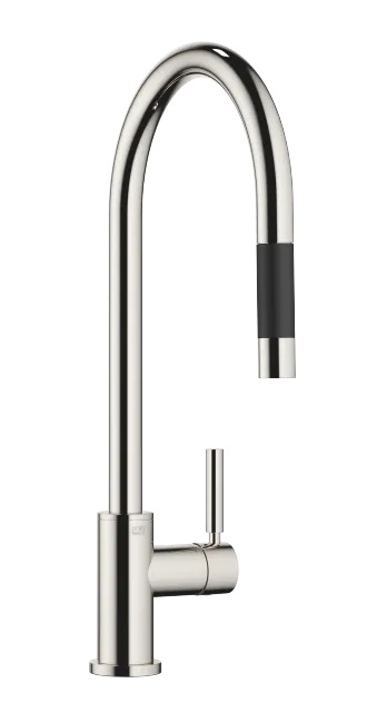 Dornbracht TARA Смеситель однорычажный Pull-down с функцией душа 33870888-08 платина