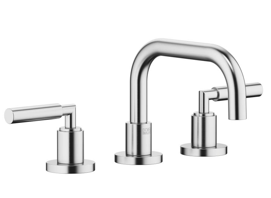 Dornbracht Tara Смеситель для умывальника на 3 отверстия 20705882-93 хром сатинированный
