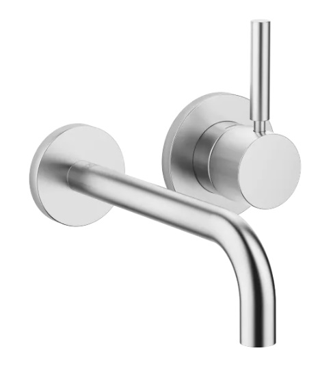 Dornbracht Meta Смеситель для умывальника настенный 36862660-93 хром сатинированный
