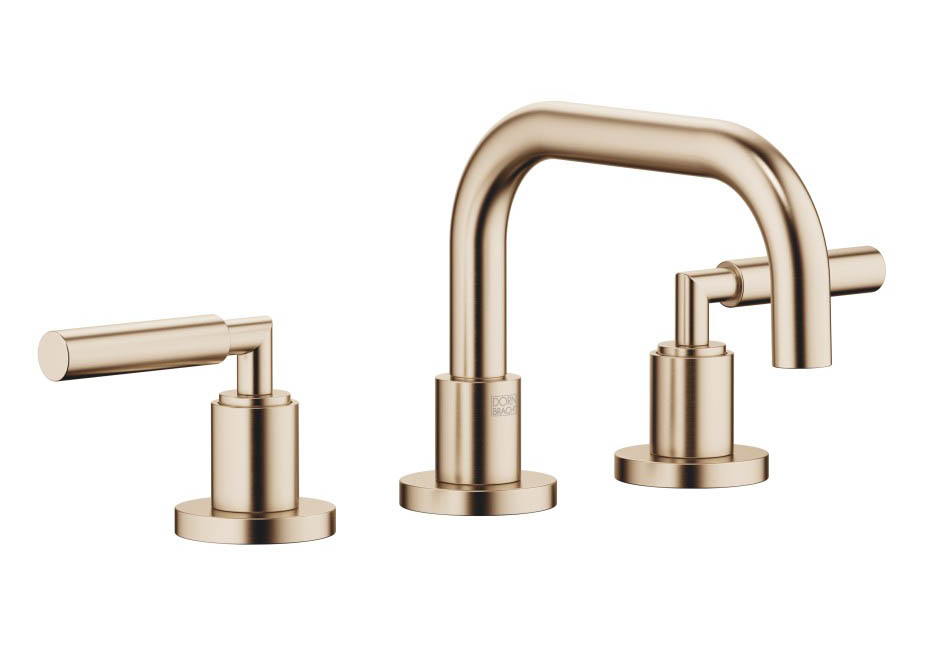 Dornbracht Tara Смеситель для умывальника на 3 отверстия 20705882-46 шампань сатинированная