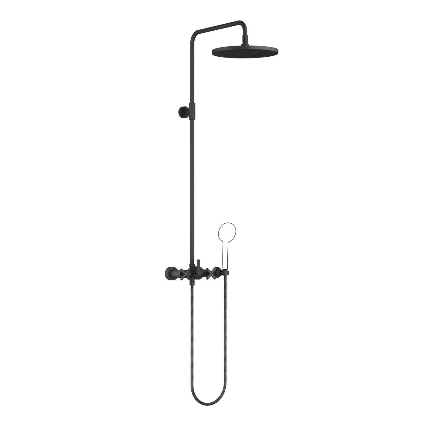 Dornbracht Tara Душевой гарнитур 26623892-33 черный матовый