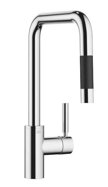 Dornbracht META SQUARE Смеситель однорычажный Pull-down с функцией душа 33870861-00 хром