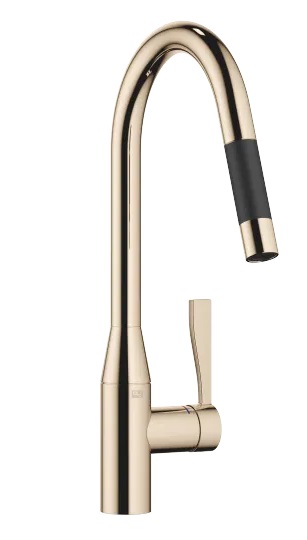 Dornbracht Sync Смеситель для кухни Pull-down с функцией душа 33870895-47 шампань