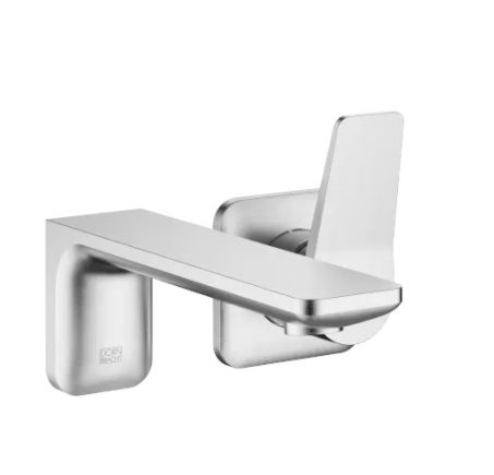 Dornbracht Liss? Смеситель для умывальника однорычажный настенный 36860845-93 хром сатинированный