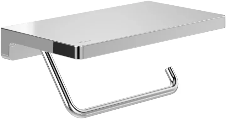 Держатель для туалетной бумаги. с полкой Villeroy & Boch Elements – Striking TVA15202300061 хром