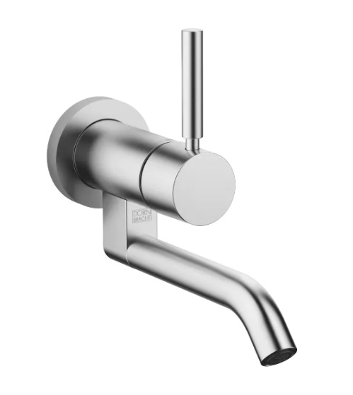 Dornbracht Meta Смеситель для умывальника однорычажный настенный 36805660-93 хром сатинированный