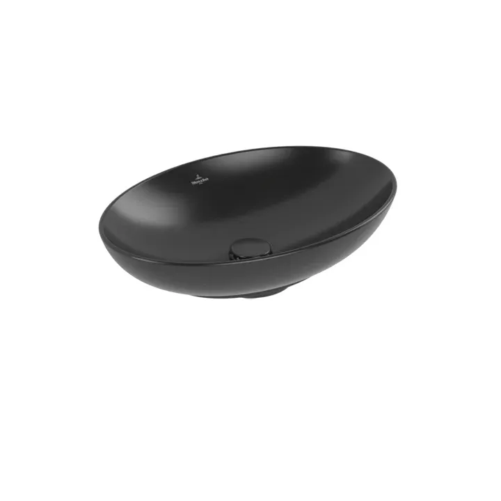 Villeroy & Boch Loop & Friends 4A4701R7 Накладная раковина 560 x 380 mm Pure Black CeramicPlus