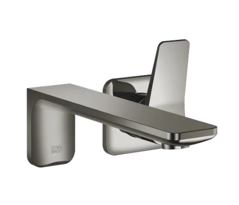 Dornbracht Liss? Смеситель для умывальника однорычажный настенный 36861845-19 темный хром