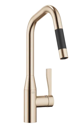 Dornbracht Sync Смеситель для кухни Pull-down с функцией душа 33875895-46 шампань сатинированный