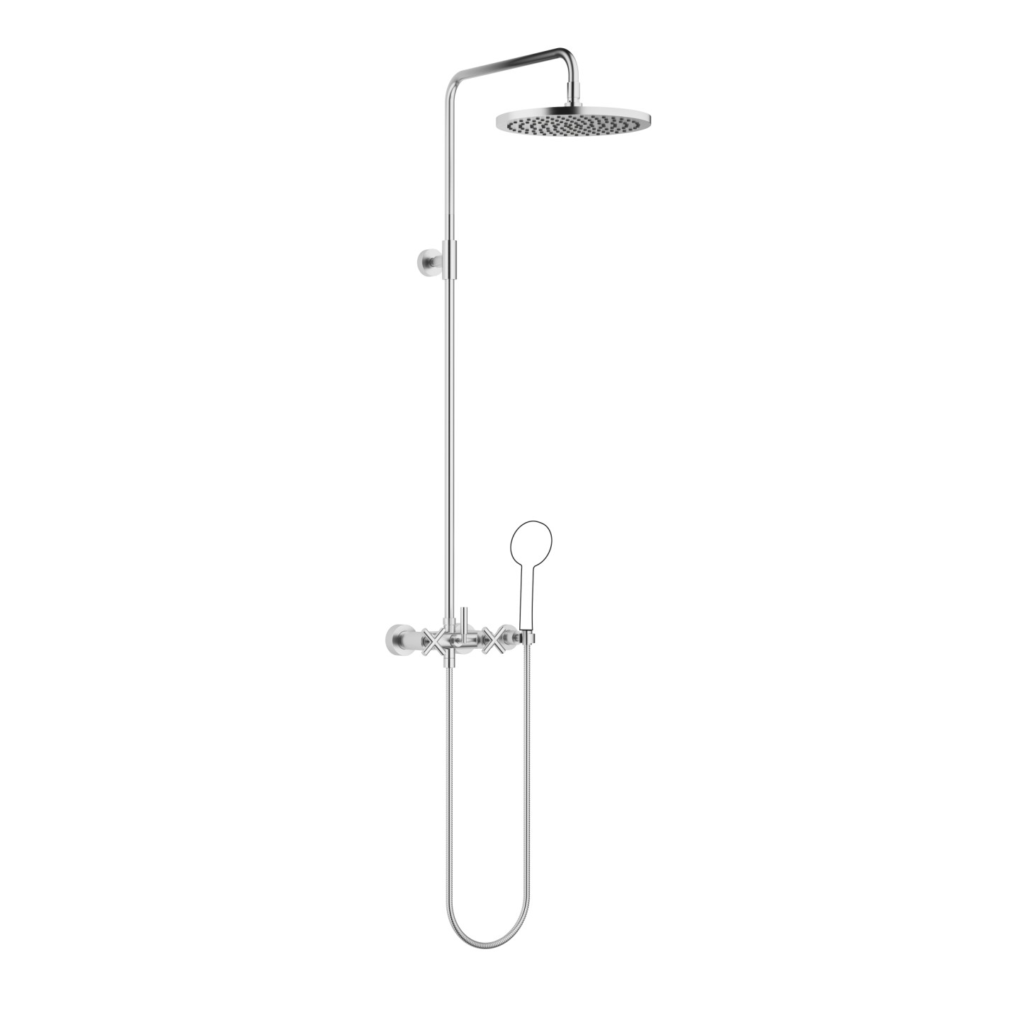 Dornbracht Tara Душевой гарнитур 26623892-93 хром сатинированный