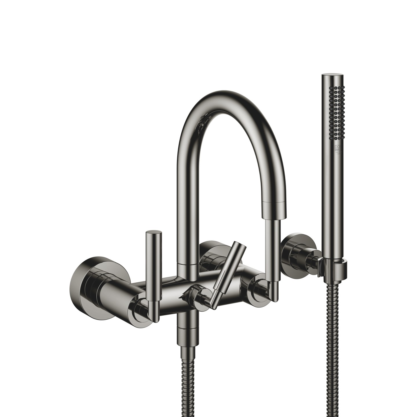 Dornbracht Tara Смеситель для ванны с гарнитуром 25133882-19 темный хром