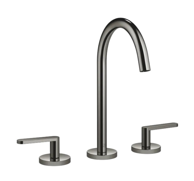 Dornbracht Meta Смеситель для умывальника на три отверстия 20713661-19 темный хром