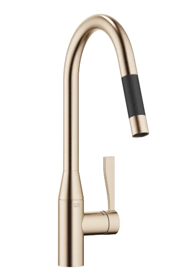 Dornbracht Sync Смеситель для кухни Pull-down с функцией душа 33870895-46 шампань сатинированный