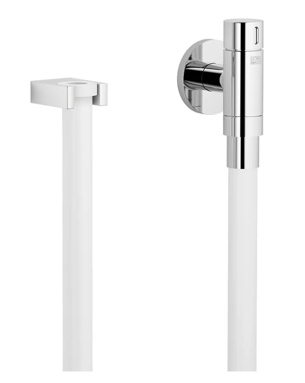 Dornbracht Kneipp-настенное присоединительное колено с держателем для шланга 27823979-93 хром сатинированный