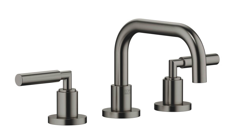 Dornbracht Tara Смеситель для умывальника на 3 отверстия 20705882-99 темная платина матвоая