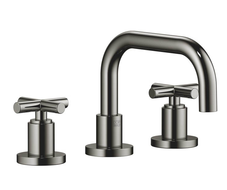 Dornbracht Tara Смеситель для умывальника на 3 отверстия 20705892-19 темный хром