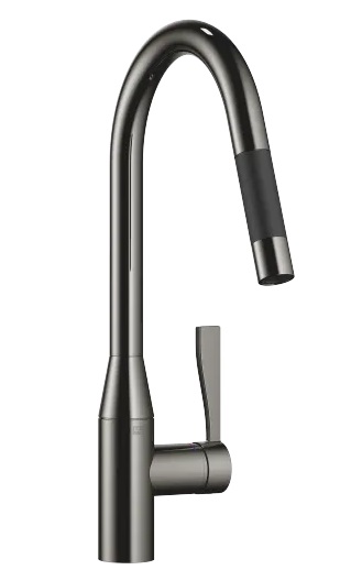 Dornbracht Sync Смеситель для кухни Pull-down с функцией душа 33870895-19 темный хром