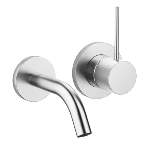 Dornbracht META SLIM Смеситель для умывальника настенный 36867662-93 хром сатинированный