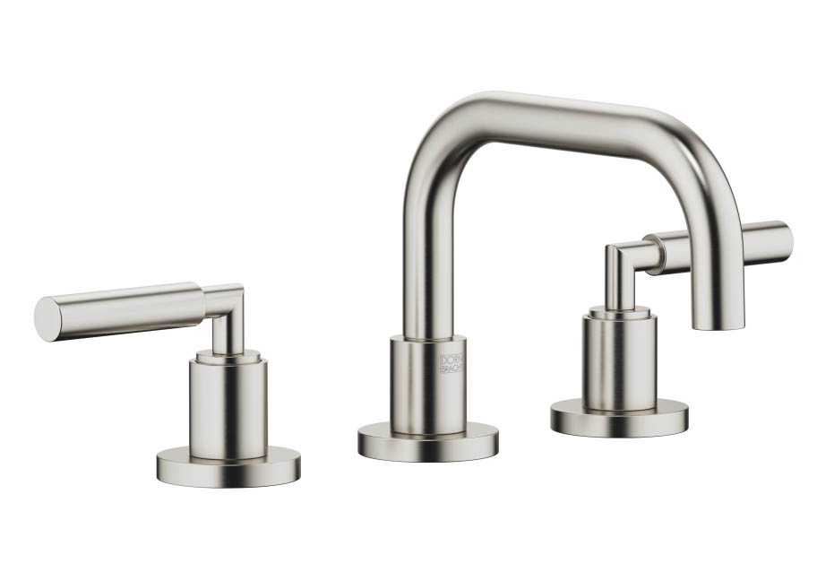 Dornbracht Tara Смеситель для умывальника на 3 отверстия 20705882-06 платина матовая