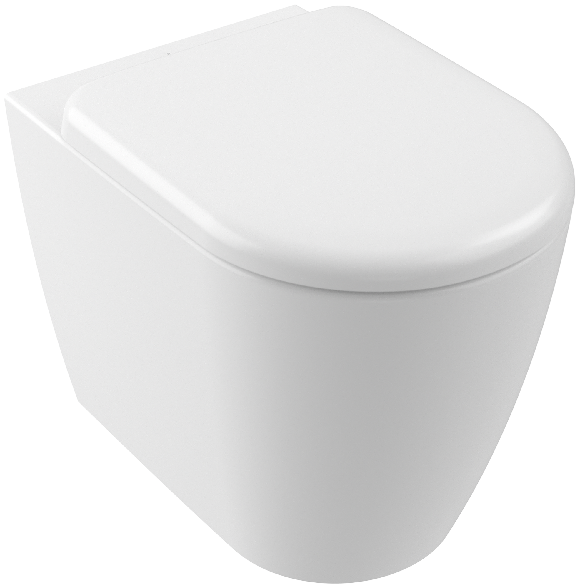 Villeroy & Boch Skyla Пристенный унитаз TwistFlush Каменно-белый Ceramic Plus 5C43C0RW