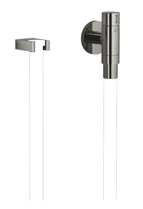 Dornbracht Kneipp-настенное присоединительное колено с держателем для шланга 27823979-19 темный хром