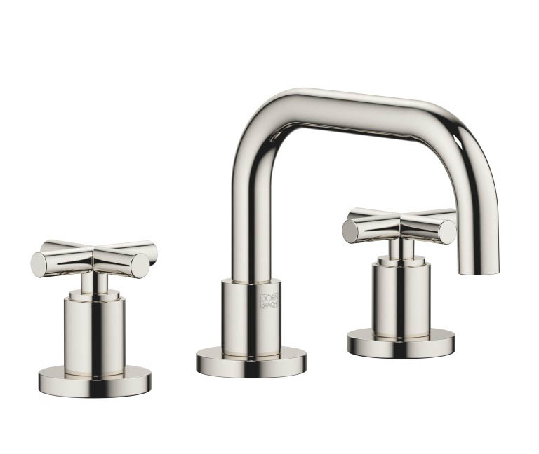 Dornbracht Tara Смеситель для умывальника на 3 отверстия 20705892-08 платина